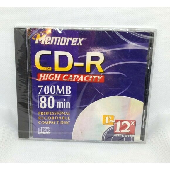 Memorex CD-R High Capacity 700MB 80 Min Professional Recordable Disc - Picture 1 of 7